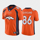 Nike Broncos 86 Tyrie Cleveland Orange Team Big Logo Vapor Untouchable Limited Jersey Dzhi,baseball caps,new era cap wholesale,wholesale hats